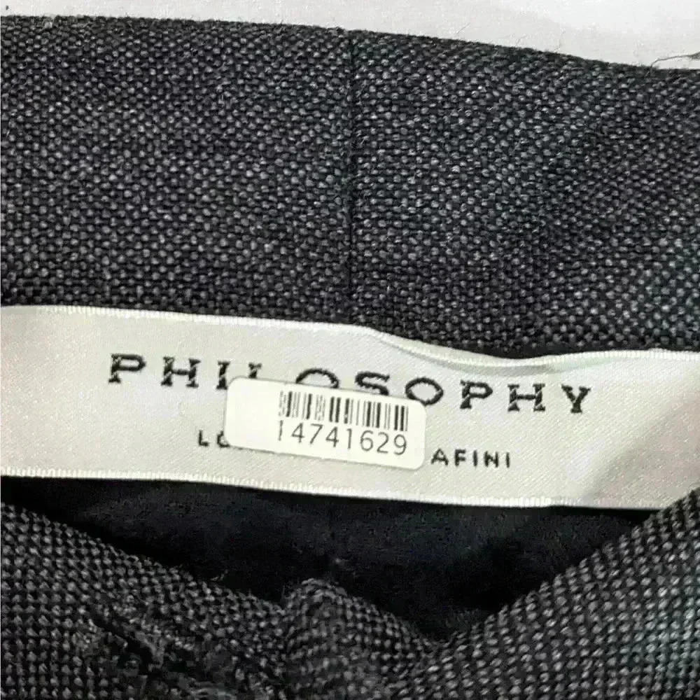 Philosophy di Lorenzo Serafini Tuxedo Aline Strapless Top Grey Women's US Size 8 - Picture 11 of 13